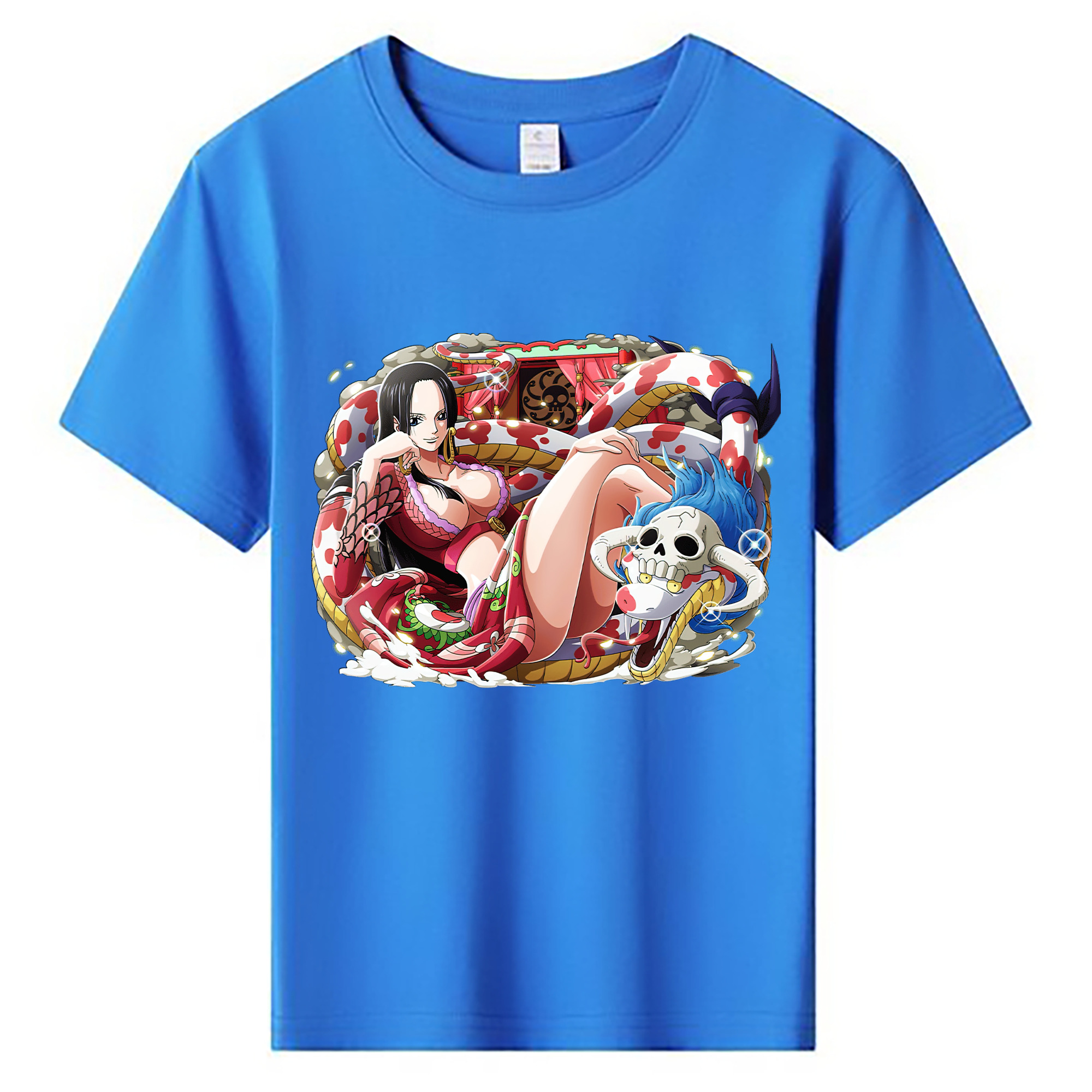 ワンピース ボア・ハンコック ONE PIECE Boa·Hancock 綿100％キッズTシャツ（フロントプリント）